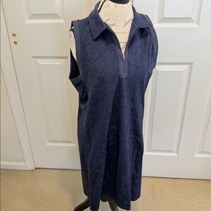 J. McLaughlin Navy Floral Sleeveless Dress